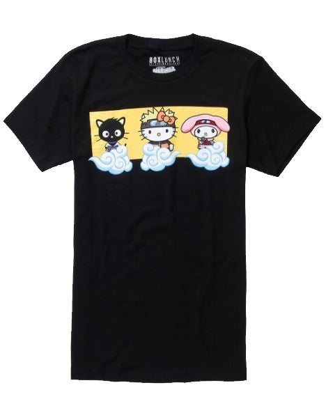Naruto Shippuden x Hello Kitty and Friends Akatsuki Clouds Women's T-Shirt - Box Lunch Exclusive