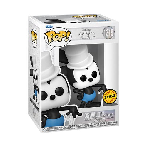 Funko POP! Disney: Disney 100 #1315 - Oswald The Lucky Rabbit (Common + Chase Bundle)