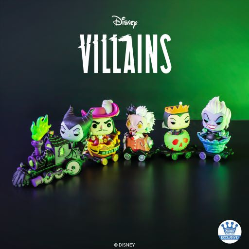 Funko POP! Trains: Disney Villains #13-17 - Disney Villains Train (Set of 5) (Funko Shop Exclusive)
