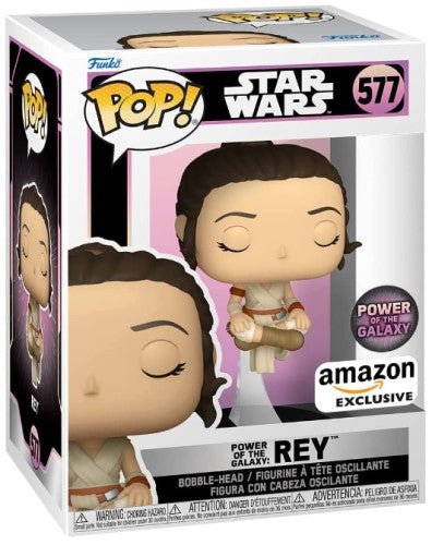 Funko POP! Star Wars: Power of The Galaxy #577 - Rey (Amazon Exclusive)