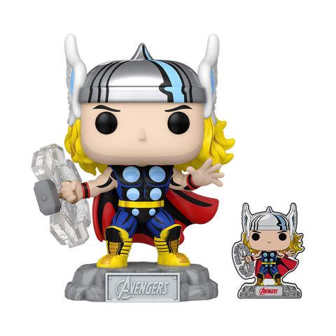 Funko POP! Marvel: Avengers: Beyond Earth's Mightiest #1190 - Thor with Pin (Amazon Exclusive)