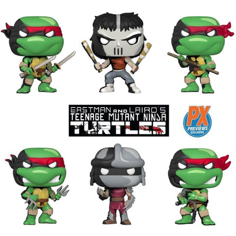 Funko POP! Comics: Teenage Mutant Ninja Turtles - Set of 6 (PX Previews Exclusive)