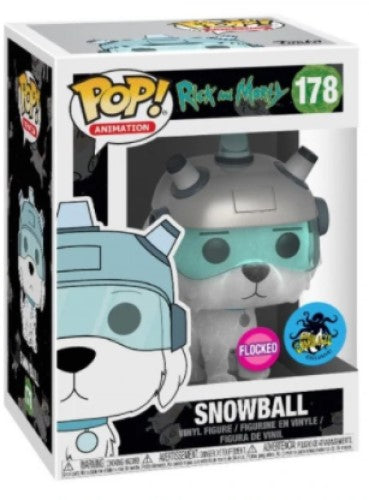 Funko POP! Animation: Rick and Morty #178 - Snowball (Flocked) (2017 LA Comic Con Exclusive)