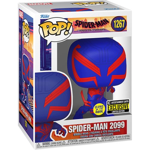 [PRE-ORDER] Funko POP! Marvel: Spider-Man: Across the Spider-Verse #1267 - Spider-Man 2099 (GITD) (Entertainment Earth Exclusive)