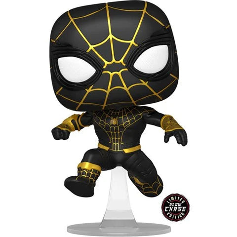 Funko POP! Marvel: Spider-Man No Way Home #1073 - Spider-Man (AAA Anime Exclusive) (Common + Chase Bundle)