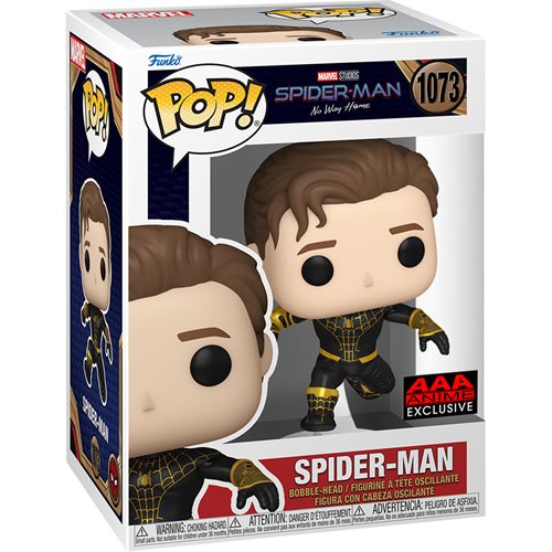Funko POP! Marvel: Spider-Man No Way Home #1073 - Spider-Man (AAA Anime Exclusive) (Common + Chase Bundle)