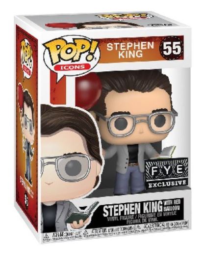 Funko POP! Icons: Stephen King #55 - Stephen King with Red Balloon (FYE Exclusive)