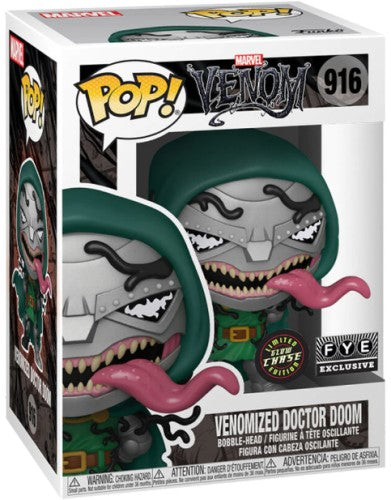 Funko POP! Marvel: Venom #916 - Venomized Doctor Doom (Chase) (GITD) (FYE Exclusive)