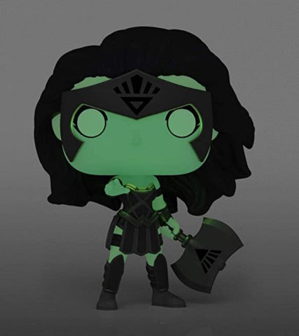 Funko POP! Heroes: Wonder Woman #393 - Wonder Woman as Black Lantern (GITD) (Amazon Exclusive)