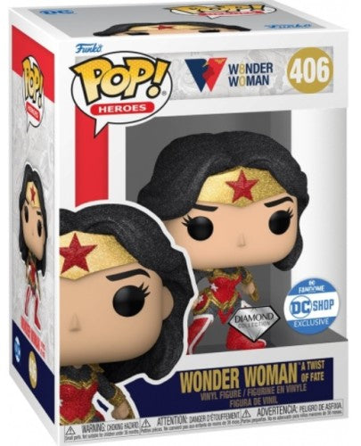 Funko POP! Heroes: Batman #406 - Wonder Woman A Twist of Fate (Diamond Collection) (DC Shop Exclusive)