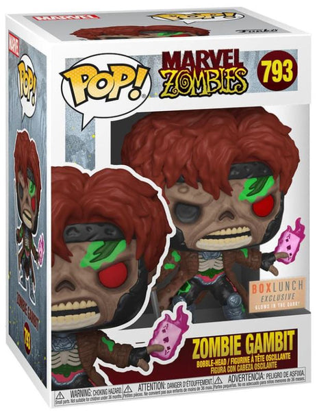 Funko POP! Marvel: Marvel Zombies #793 - Zombie Gambit (GITD) (Box Lunch Exclusive)